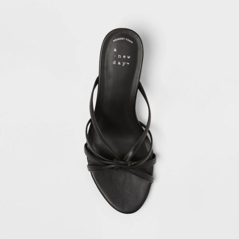 A New Day - Women’s Cornelia Heels with Memory Foam Insole - A Black - Picture 3 of 4